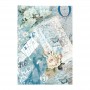 Papel de arroz A3 Cadence 319 Rosas Azules