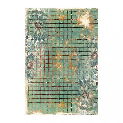 Papel de arroz A3 Cadence 553 Teselas Verdes