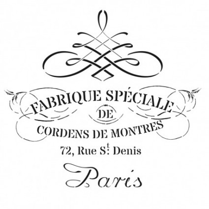 Stencil Cadence 45 x 45 Paris