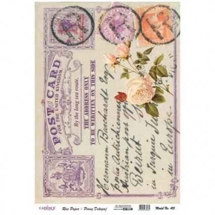 Papel de arroz A3 Cadence 415Post Card