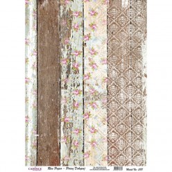 Papel de arroz A3 Cadence 388 Madera Estampada