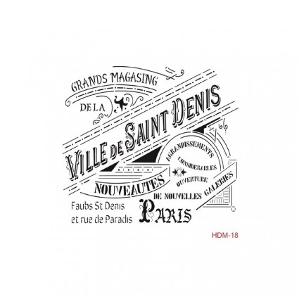 Stencil cadence 25 x 25 Ville de Saint Denis