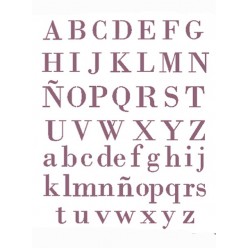 Stencil A3 Abecedario Fuente