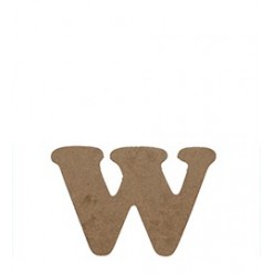 LETRA W MADERA DM