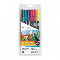 tombow set lettering 6 rotu. Colores Primarios
