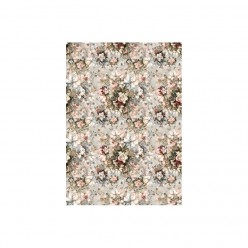 Papel Arroz FLORES FONDO CLARO