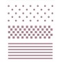 STENCIL A5 D-116 LUNARES CUADROS RAYAS