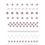 STENCIL A5 V-151CENEFAS AJEDREZ ESTRELLAS CUADROS