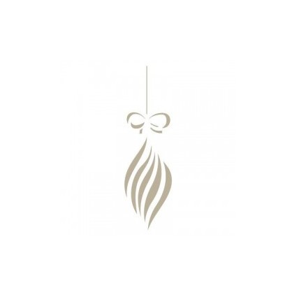 Stencil Bolas de Navidad 18x17