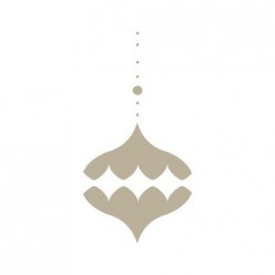 Stencil Bolas de Navidad 2 18x17