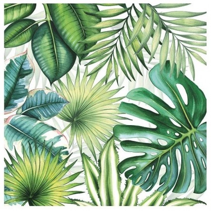 Servilleta Decoupage TROPICAL LEAVES