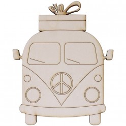 Silueta Furgoneta volkswagen Chopo 15x18 cm