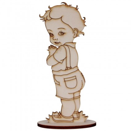 Silueta Bebe niño peto 22,5cm chopo