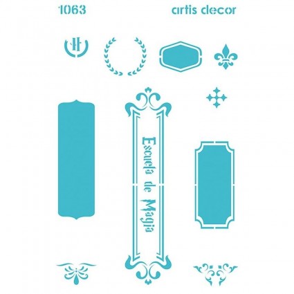 STENCIL ESCUELA 20X28,5