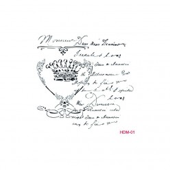 Stencil TEXTO CORONA 25X25