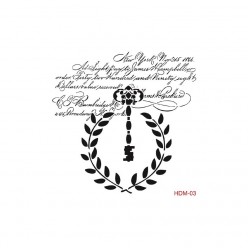 Stencil TEXTO LLAVE 25X25