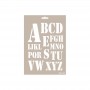Stencil LETRAS MILITAR 21X30