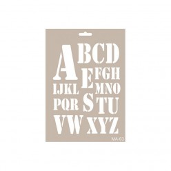 Stencil LETRAS MILITAR 21X30