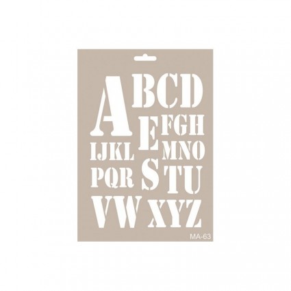 Stencil LETRAS MILITAR 21X30
