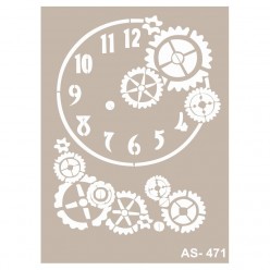 Stencil ENGRANAJES ESFERA 30X21