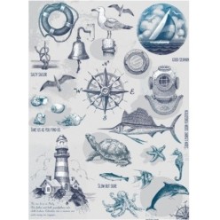 PAPEL ARROZ A3 CADENCE ELEMENTOS MARINOS