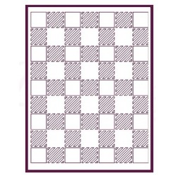STENCIL A5 CUADROS RAYADOS 15X21CM DAYKA