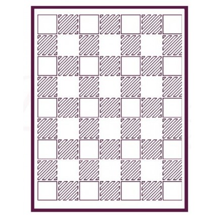 STENCIL A5 CUADROS RAYADOS 15X21CM DAYKA