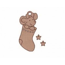 SILUETA DE DM RATON EN BOTA PEQUEÑO 13X5