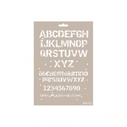Stencil  ALFABETO 21X30