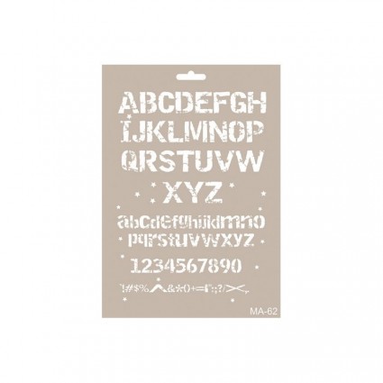 Stencil  ALFABETO 21X30