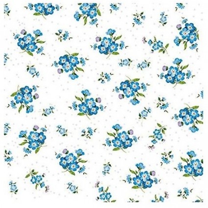 servilleta No me olvides azules