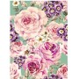 PAPEL ARROZ A3 COLLAGE FLORES ROSAS Y LILAS