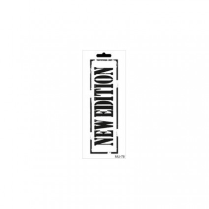 Stencil NEW EDITION 10x25