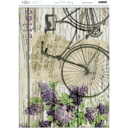 Papel Arroz BICICLETA  29,7X42