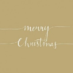 Servilleta CHRISTMAS NOTE GOLD