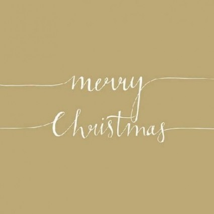 Servilleta CHRISTMAS NOTE GOLD