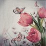 Servilleta BUTTERFLY & TULIPS 33X33CM