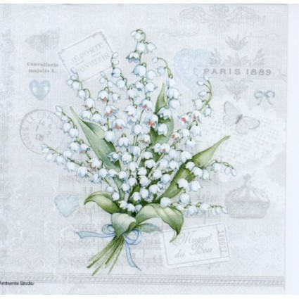 Servilleta LILY OF THE VALLEY 33X33CM