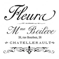 Stencil FLEURA 25X25