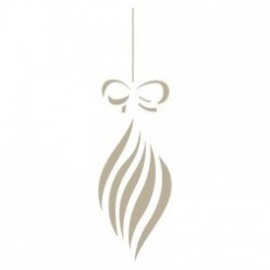 Stencil Bolas de Navidad 12x12