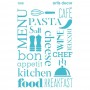 STENCIL TEXTOS COCINA 20X28.5CM