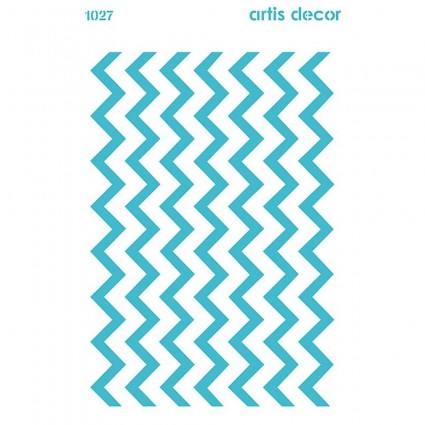 STENCIL FONDO CHEVRON 20X28.5CM