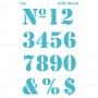 STENCIL NUMEROS 20X28.5CM