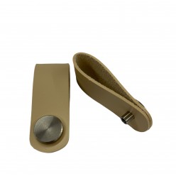 Tirador Piel Cuero/plata