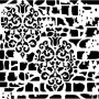 Stencil GRUNGE DAMASCO LADRILLO 25X25cm