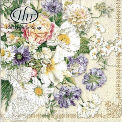 Servilleta  BOUQUET CREAM 33X33CM