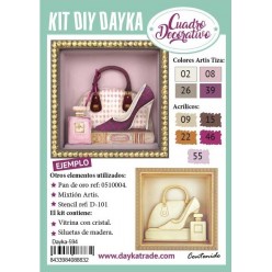 KIT DIY CUADRO BOLSO ZAPATO CERRADO 20CM