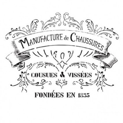 Stencil cadence 25 x 25 Manufacture de Chaussures