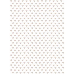 PAPEL DECOUPAGE CORAZON TOSTADO  70 GR 32X45CM.