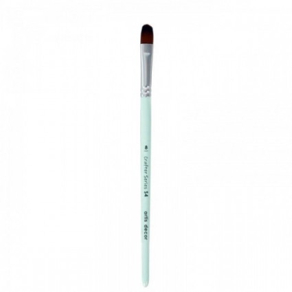 PINCEL LENGUA DE GATO Nº8 CRAFTER MINT MANGO CORTO